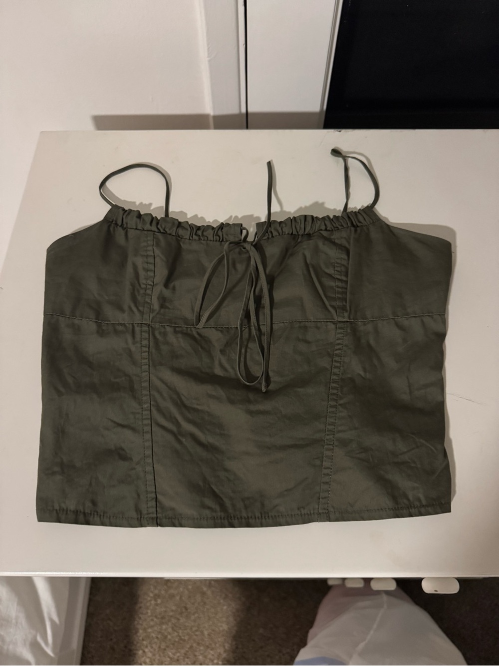 Pacsun green tie top